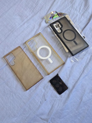 Galaxy S22 Ultra phone cases and camera protector, black new