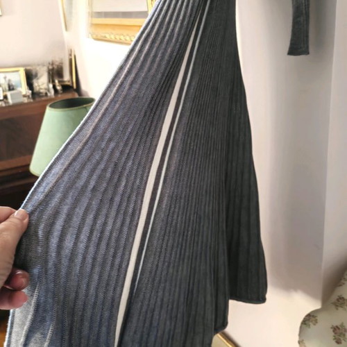 Escada knitted dress used, gray, size M