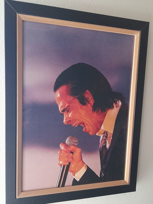 Nick Cave photo poster 2026 with frame