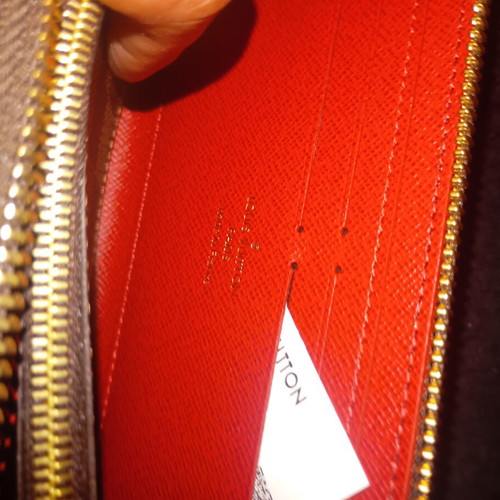 Louis Vuitton wallet new, brown and red