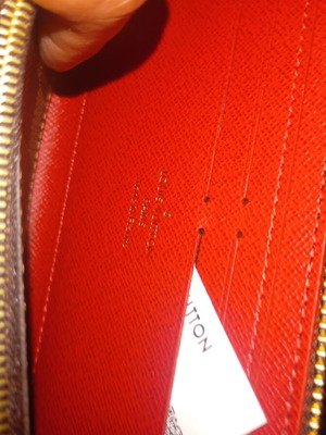 Louis Vuitton wallet new, brown and red