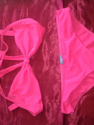 Golden Lady bikini set used pink size M
