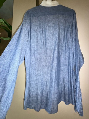 Manetti linen shirts like new, pack of 2, blue and green, XL