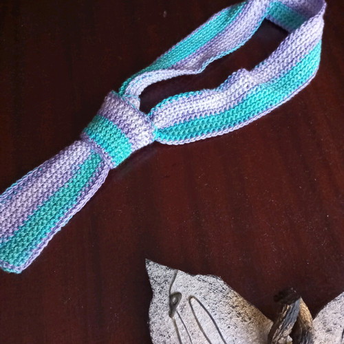 Knitted scarf-tie handmade made to order