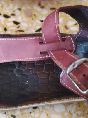 Sandals used burgundy, anatomical, size 37.5