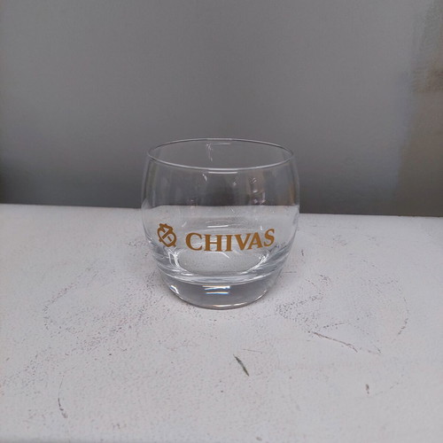 Chivas whiskey glass like new, collectible
