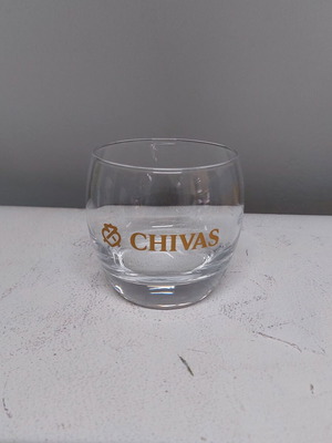 Chivas whiskey glass like new, collectible