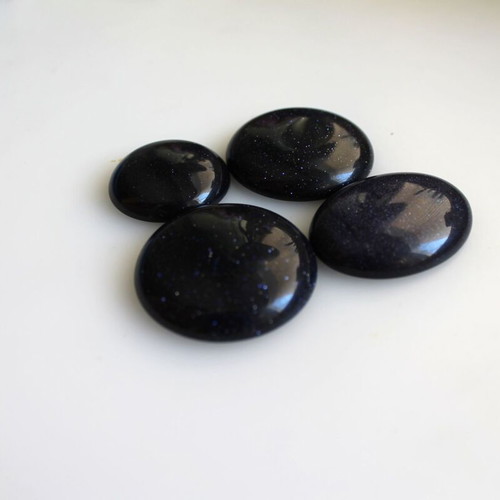 Cabochon Blue Golstone set for jewelry making, new