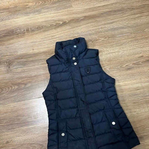 Tommy Hilfiger women's down puffer vest used, size XS, blue