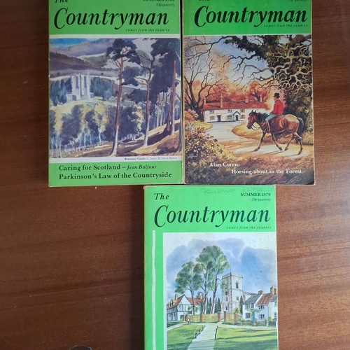 The Countryman vintage magazines used, 3 issues 1979-1981