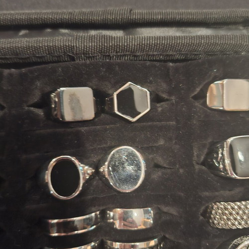 Stainless Steel Men's Rings No 12 like new, pack of 40