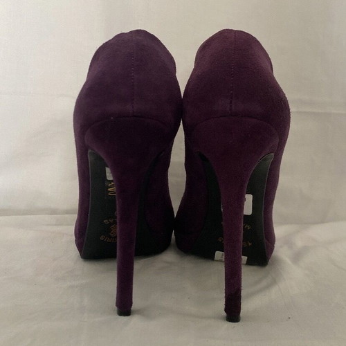 Tsakiris Mallas purple suede pumps like new, size 40