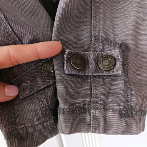 Splendid denim jacket 100% cotton khaki like new, size S