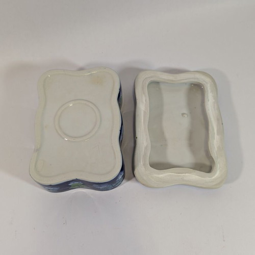 Ceramic fondue pot used 14.5x11x6cm