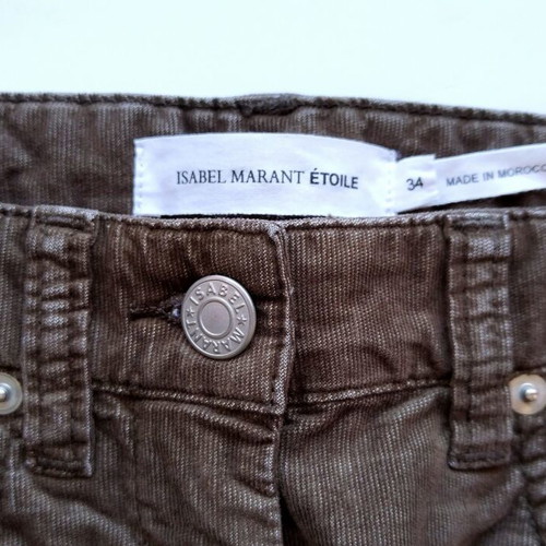Isabel Marant Etoile Corduroy Mini Skirt New Olive Green Size XS