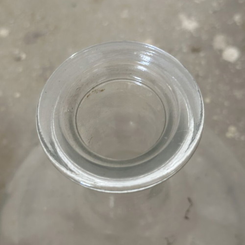 Clear Glass Carafes Set of 4 Used Decorative Vase Bottles