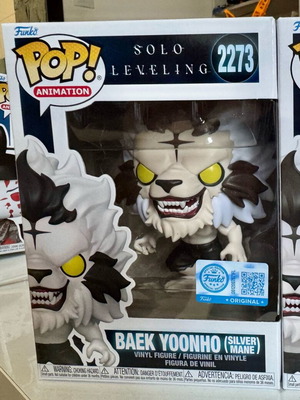 Baek Yoonho (Silver Mane) Solo Leveling Funko Pop 2273 like new