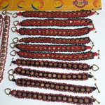 Handmade bracelets pack of 66, multicolor
