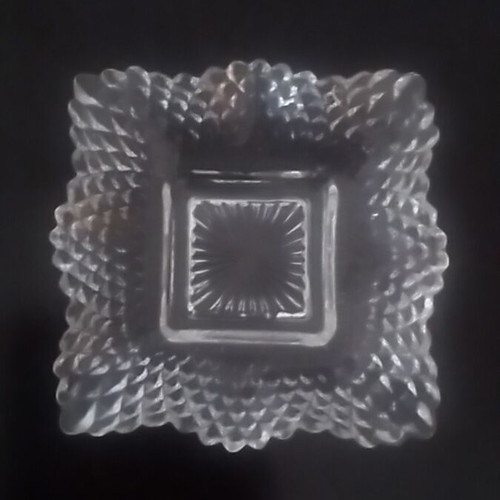 Square vintage dessert plates like new, set of 6 pieces
