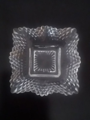Square vintage dessert plates like new, set of 6 pieces