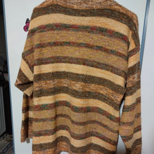 90s style multicolor sweater Greek tailoring