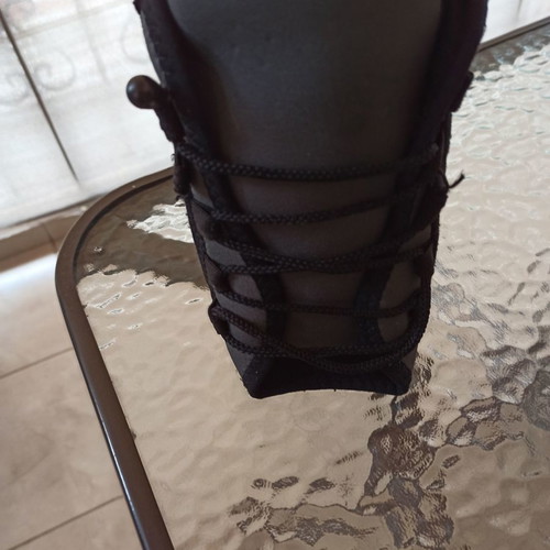 Ankle foot brace black with laces new
