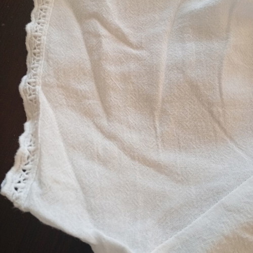 Linen blouse white new collection size Large like new