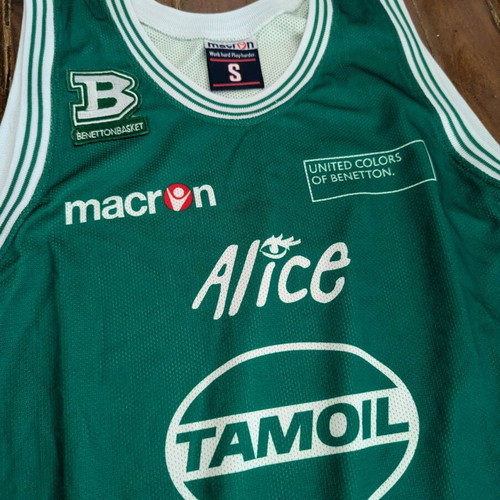 Benetton Treviso jersey authentic used, size small fitting medium-large
