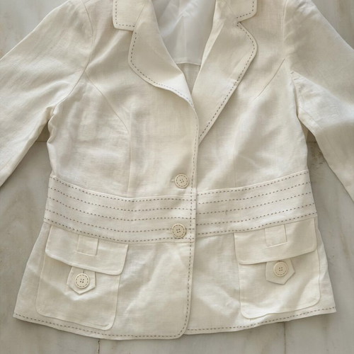 Linen jacket Mia like new, size 48, beige