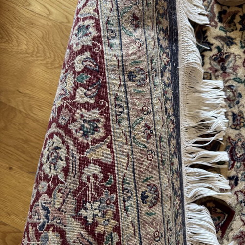 Wool and silk rug, 3.18 x 2.49 m