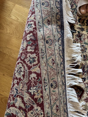Wool and silk rug, 3.18 x 2.49 m