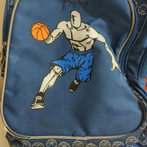 Polo school trolley backpack used with wheels