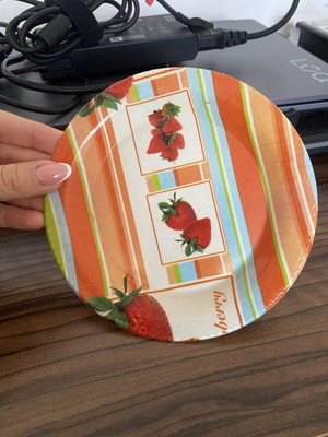 Set of 5 plastic plates