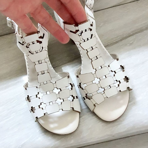 Alpina anatomical sandals white, genuine leather, size 37, new