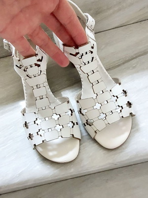 Alpina anatomical sandals white, genuine leather, size 37, new