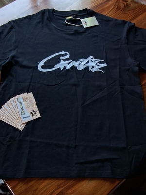 Corteiz shirt with diamond logo, new, black, size L