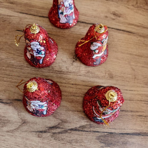 Christmas decorations and ornaments set, pack of 22, wood and metal