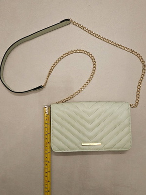 Aldo crossbody bag new, pistachio with gold details