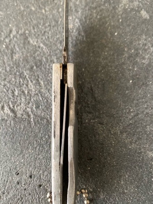 Small knife used, missing screw