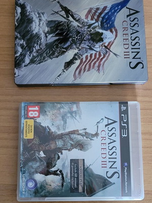 Assassin's Creed 3 Steelbook PS3 game, Europe version