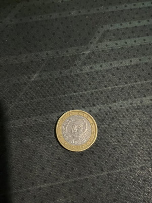 Collectible 1 euro Spain coin used, rare