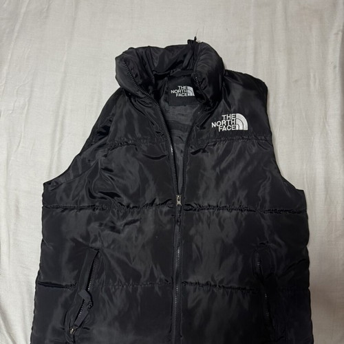 The North Face puffer vest, black, size M