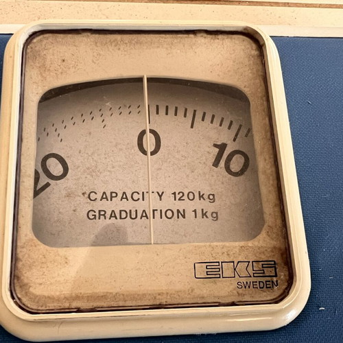 EKS Sweden mechanical bathroom scale used, up to 120kg