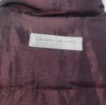 DKNY women's sleeveless jacket used, dark burgundy metallic