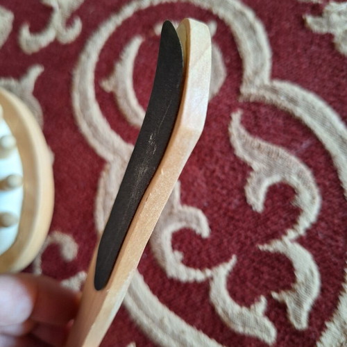 Wooden foot brush and rasp