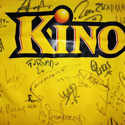 AEK Puma 2012-2013 jersey new with player autographs