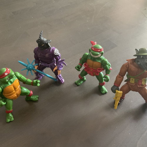 Teenage Mutant Ninja Turtles retro figures set of 4 used