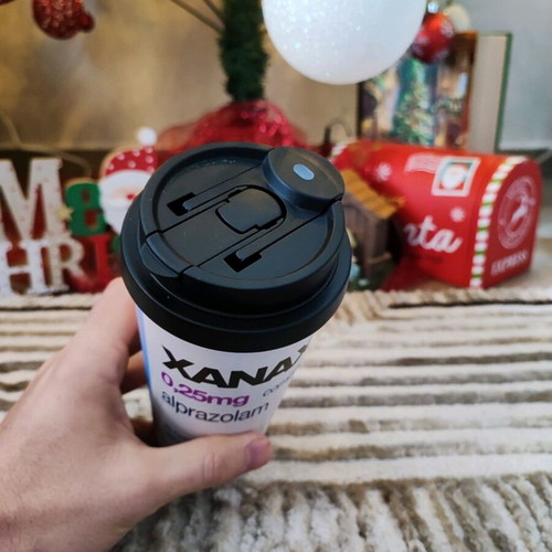 Xanax 0.25mg Thermos Cup new 530ml with built-in straw