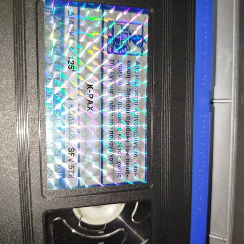 K-Pax VHS tape used with cover in plastic case