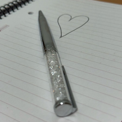 Swarovski Silver Pen with Crystals New